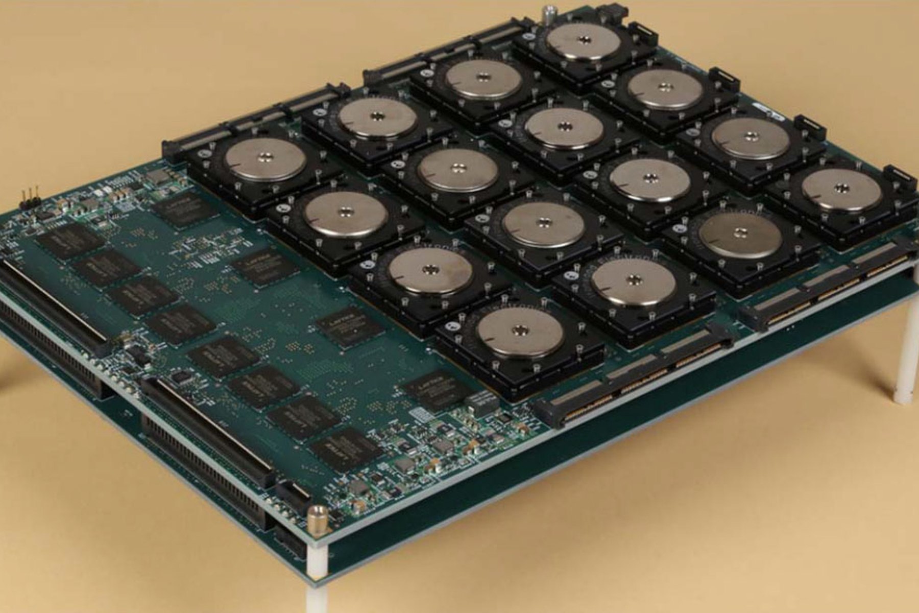 DARPA SyNAPSE multi-chip neuromorphic computing board.