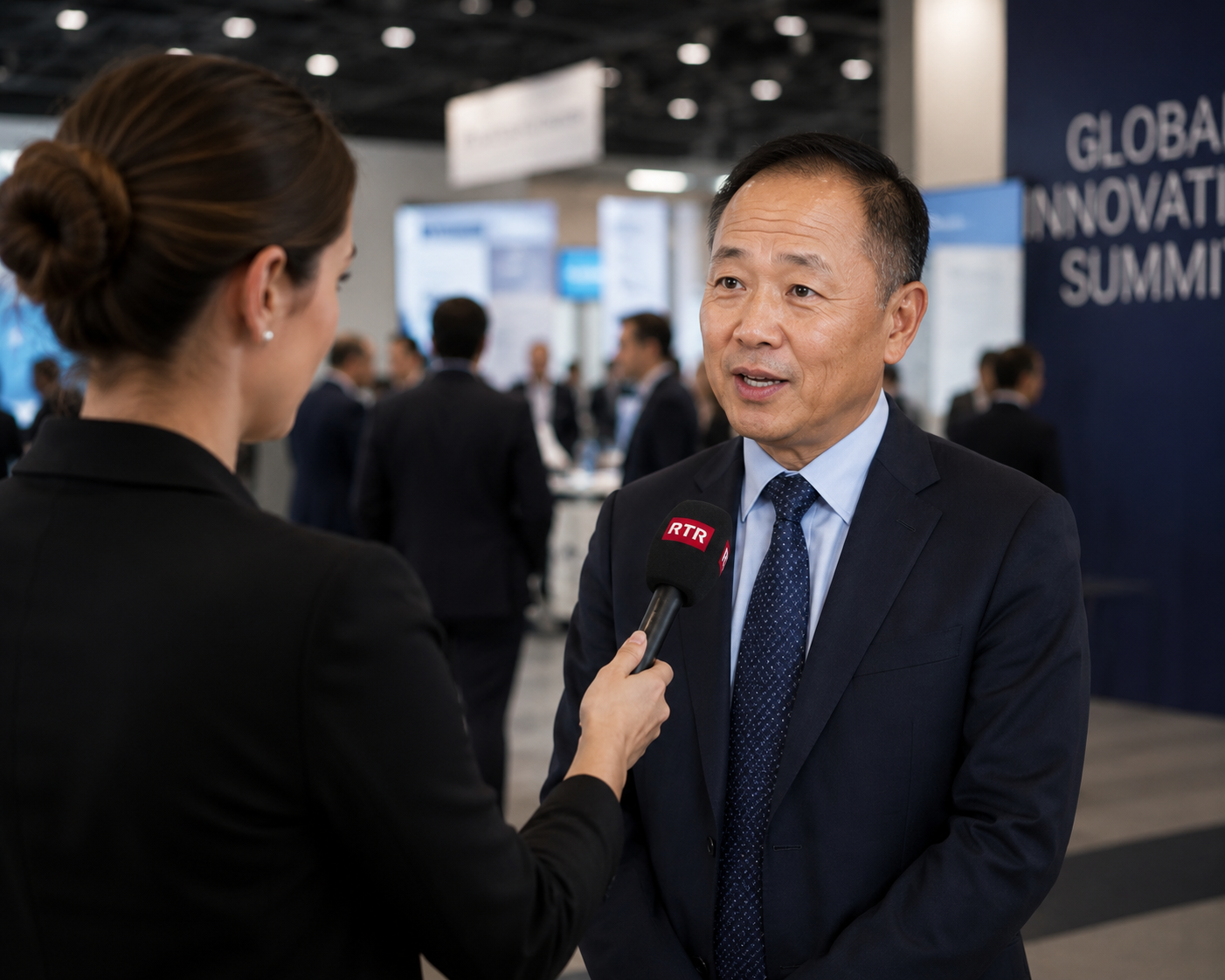 Ning W. representing Hong Kong-based Asian technology capital during Valarty's June 2026 Technology Forums.