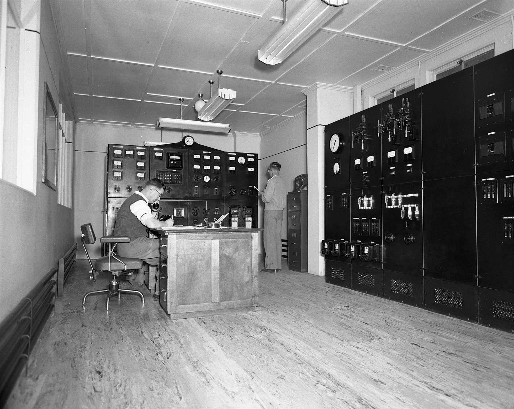 Industrial control room with operational panels, representing industry-specific intelligence systems.
